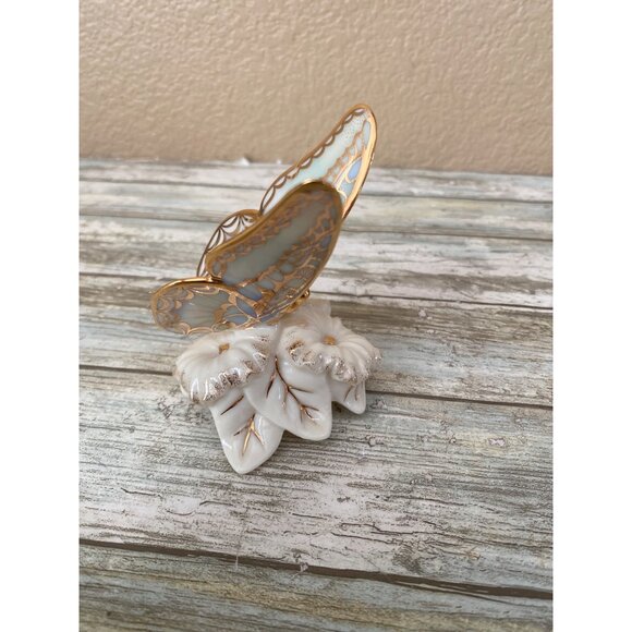 Lenox Gold Club Butterfly 2001 & Morning Dew Rhinestone Butterfly Figurines Lot - Picture 9 of 12